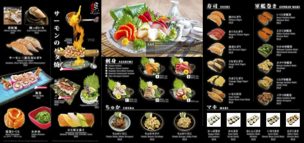  Menbaka Fire Ramen Singapore Menu