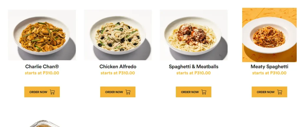 Yellow Cab Pizza Menu