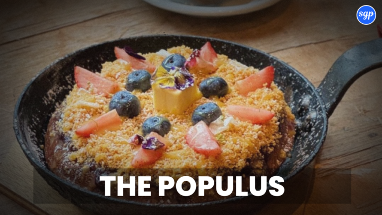 The Populus Menu Singapore