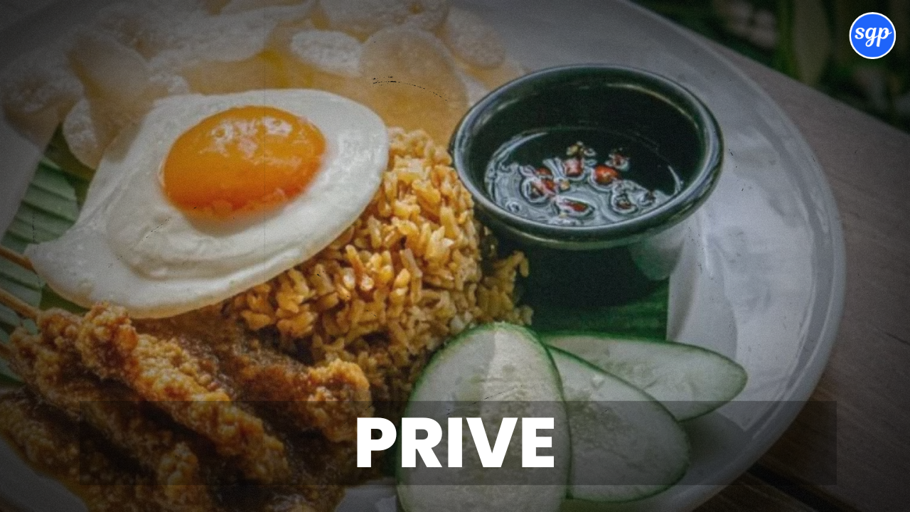 Prive Menu Singapore