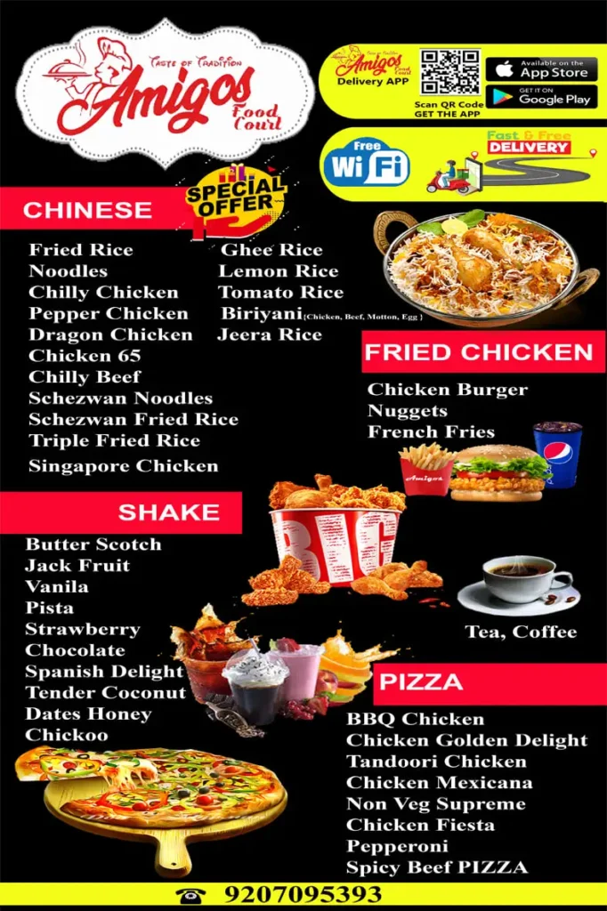 AMIGOS MENU SINGAPORE