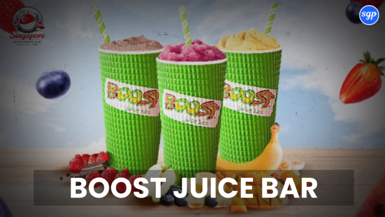Boost Juice Bar Menu Singapore Prices